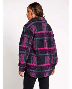 Bennett Plaid Pink Shacket - miamidrugpossession