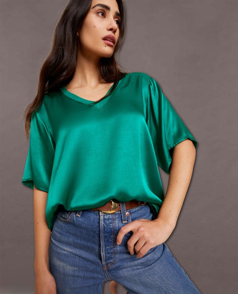 Bennie Oversized Tee Emerald - miamidrugpossession