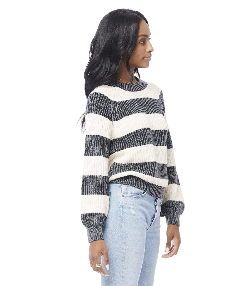 Bergen Vintage Black Stripe Sweater - miamidrugpossession