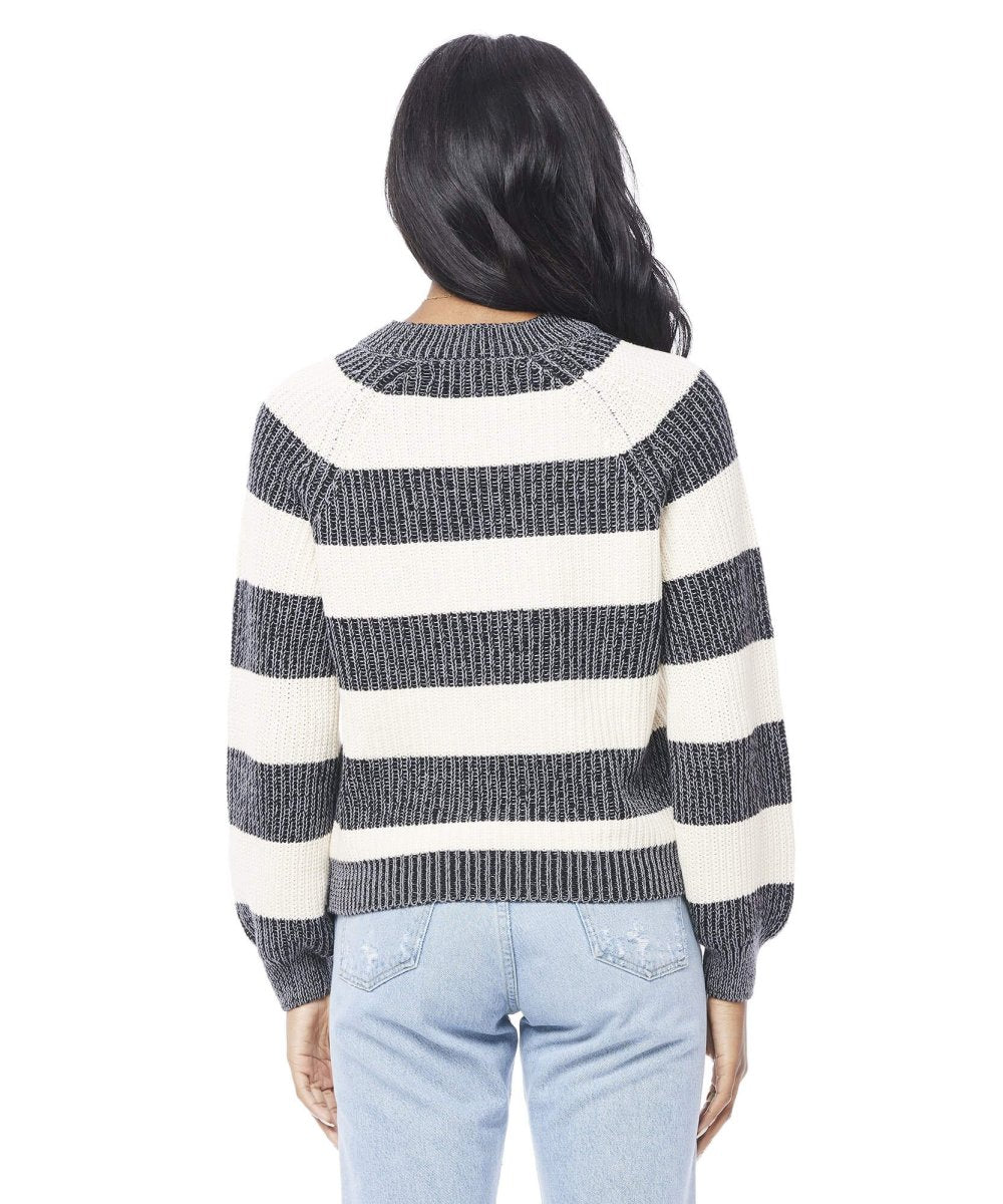 Bergen Vintage Black Stripe Sweater - miamidrugpossession