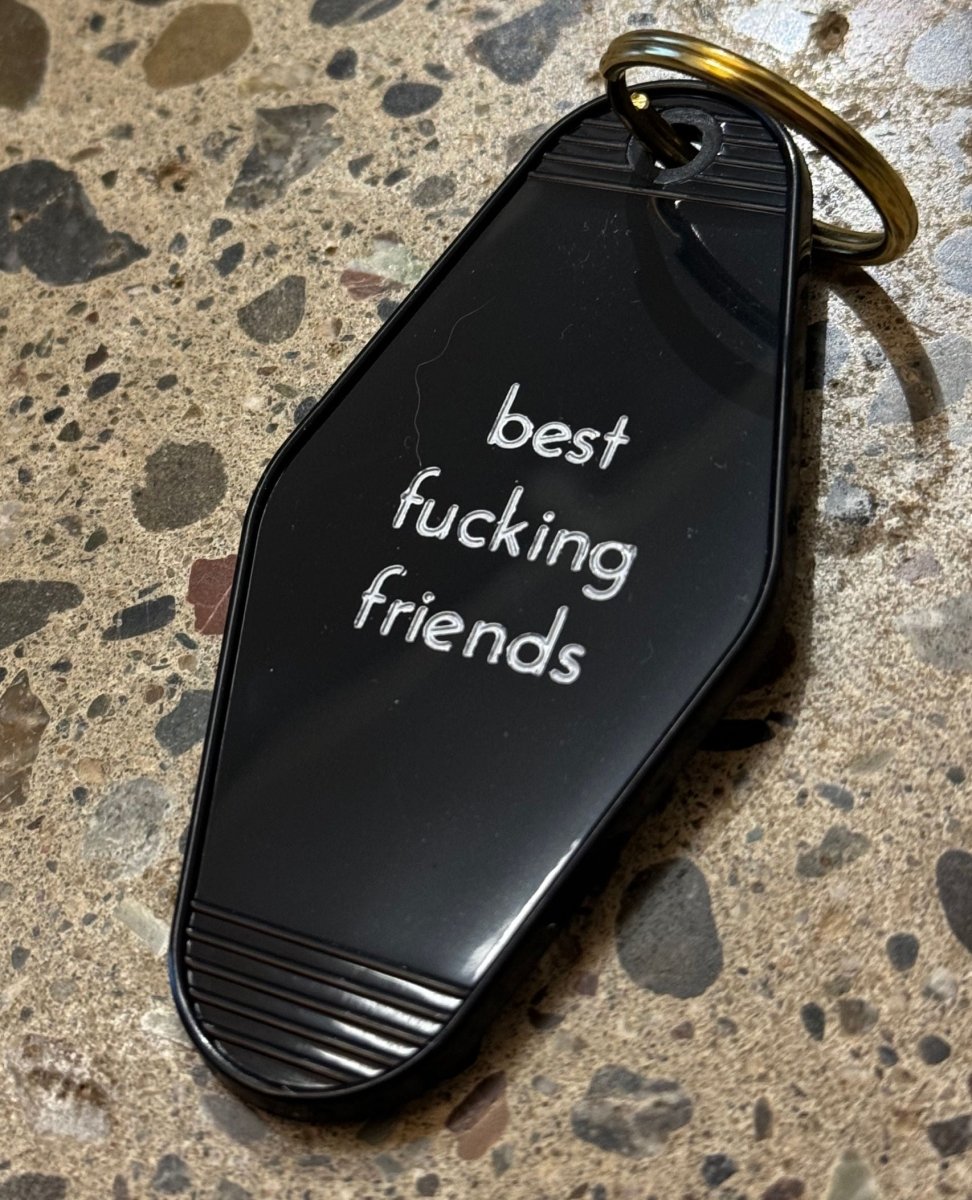 Best Fucking Friends Motel Key Tag - miamidrugpossession