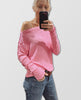 Bestseller Santos Boat Neck Long Sleeve Party Pink - miamidrugpossession