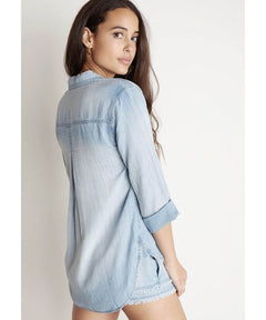 Bestselling Denim Button Down Light Mist - clearpathherbicide