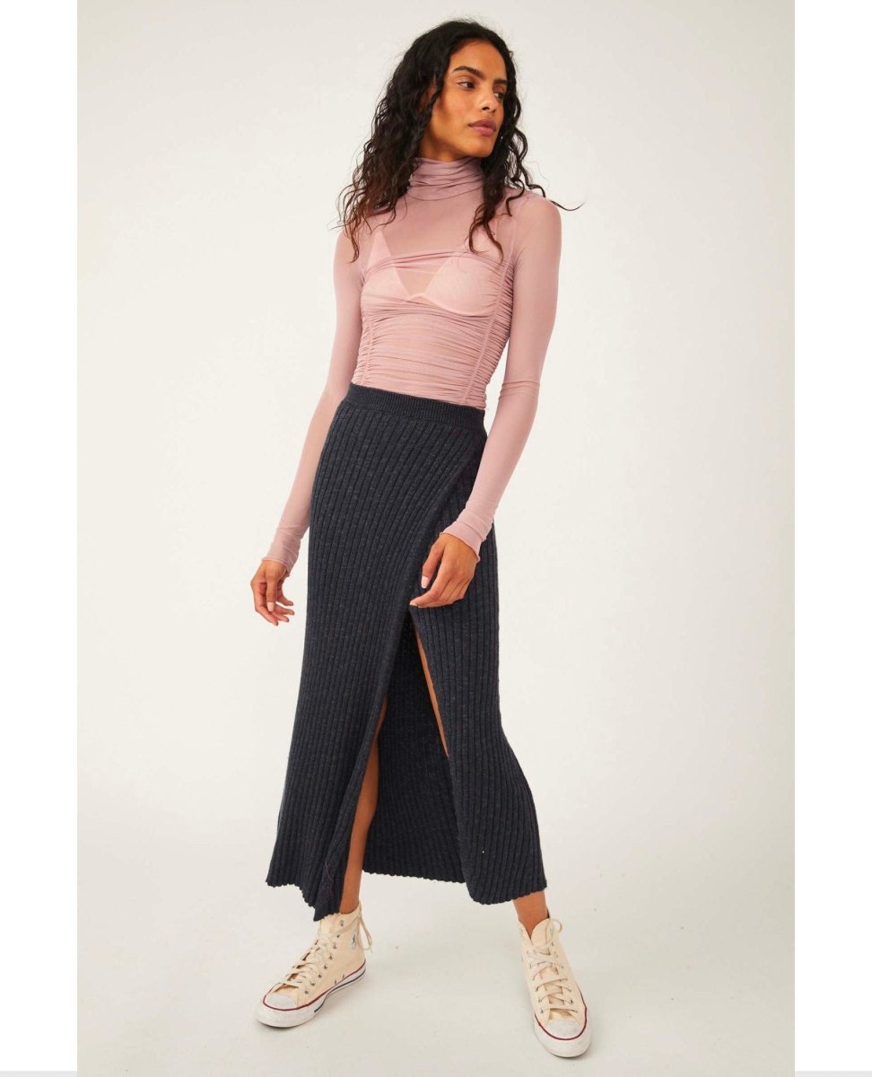 Better Days Midi Skirt Black - clearpathherbicide