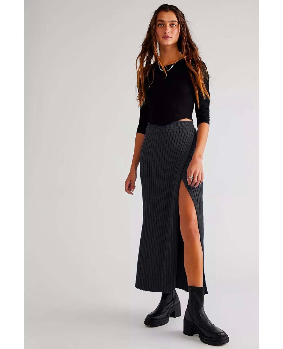 Better Days Midi Skirt Black - clearpathherbicide