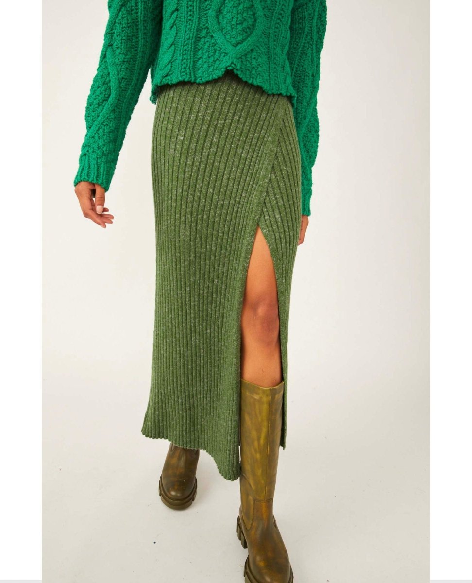 Better Days Midi Skirt Sea Green - clearpathherbicide