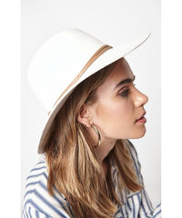 Billie Fedora Cream - PINK ARROWS