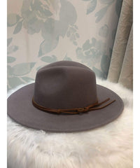 Billie Felt Fedora Cement - PINK ARROWS