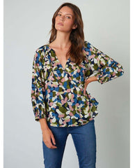 Billow Boho Long Sleeve Top Petal - PINK ARROWS