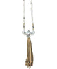 Bird Nest Tassel Necklace, White - clearpathherbicide