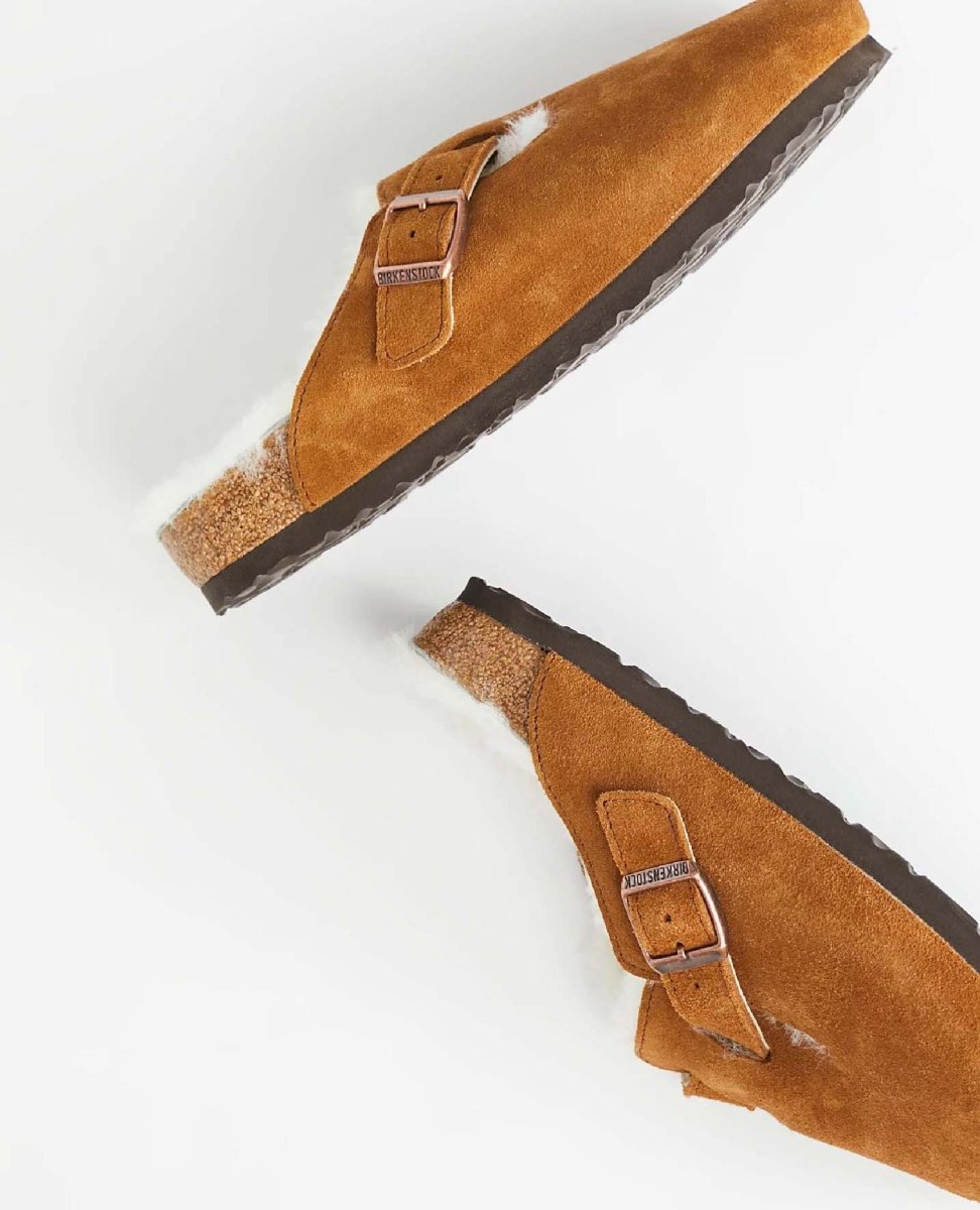 Birkenstock Boston Shearling Clogs Mink - miamidrugpossession