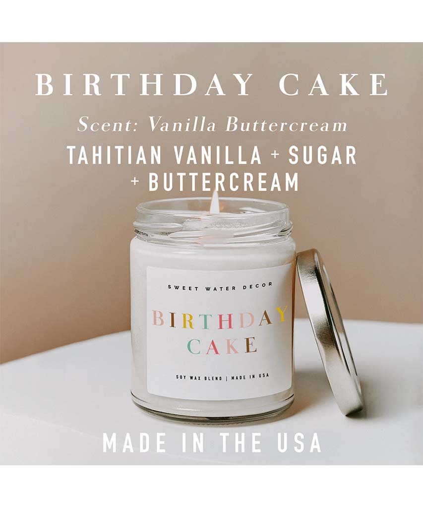 Birthday Cake Soy Candle - miamidrugpossession