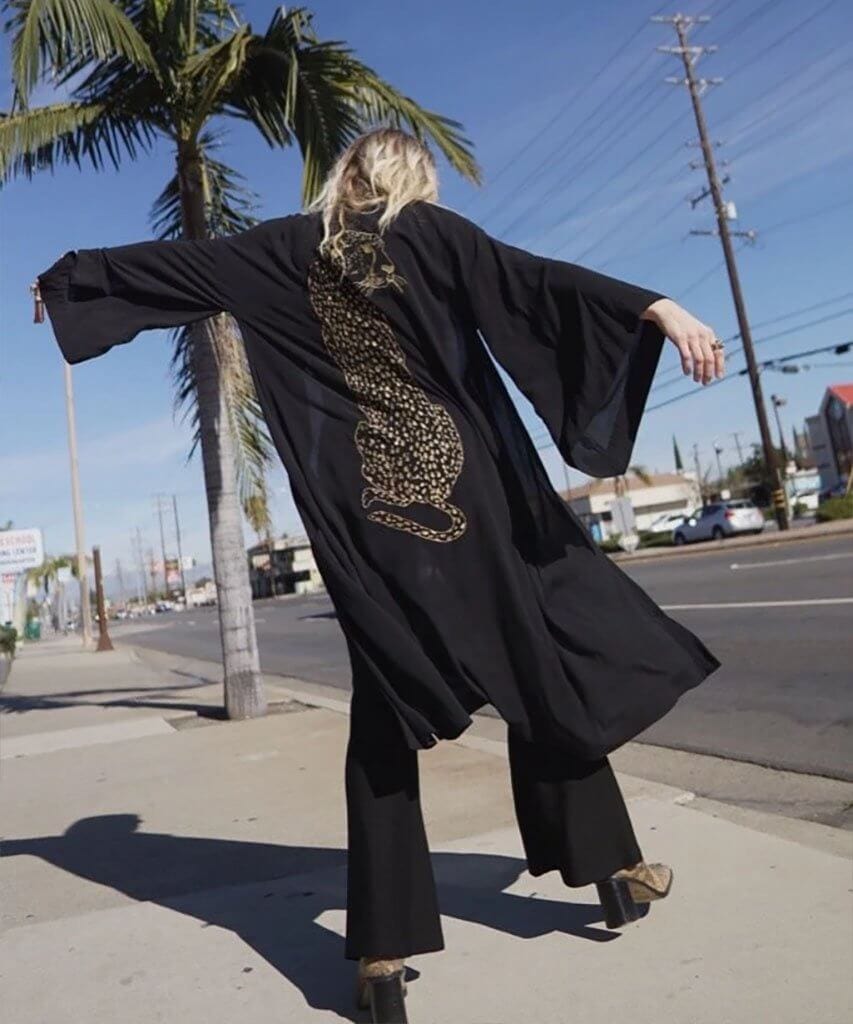 Black Cheetah Robe - miamidrugpossession