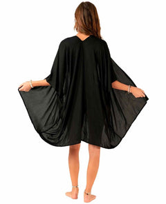 Black Kimono Cover Up - miamidrugpossession