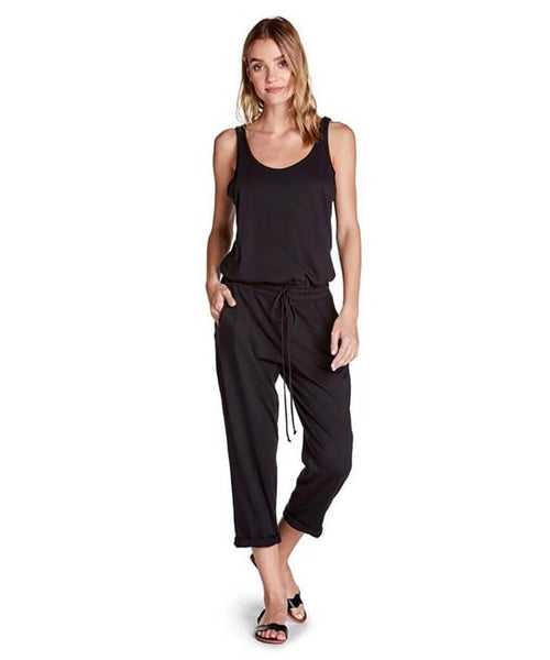 Black Pocket Tank Jumpsuit - clearpathherbicide