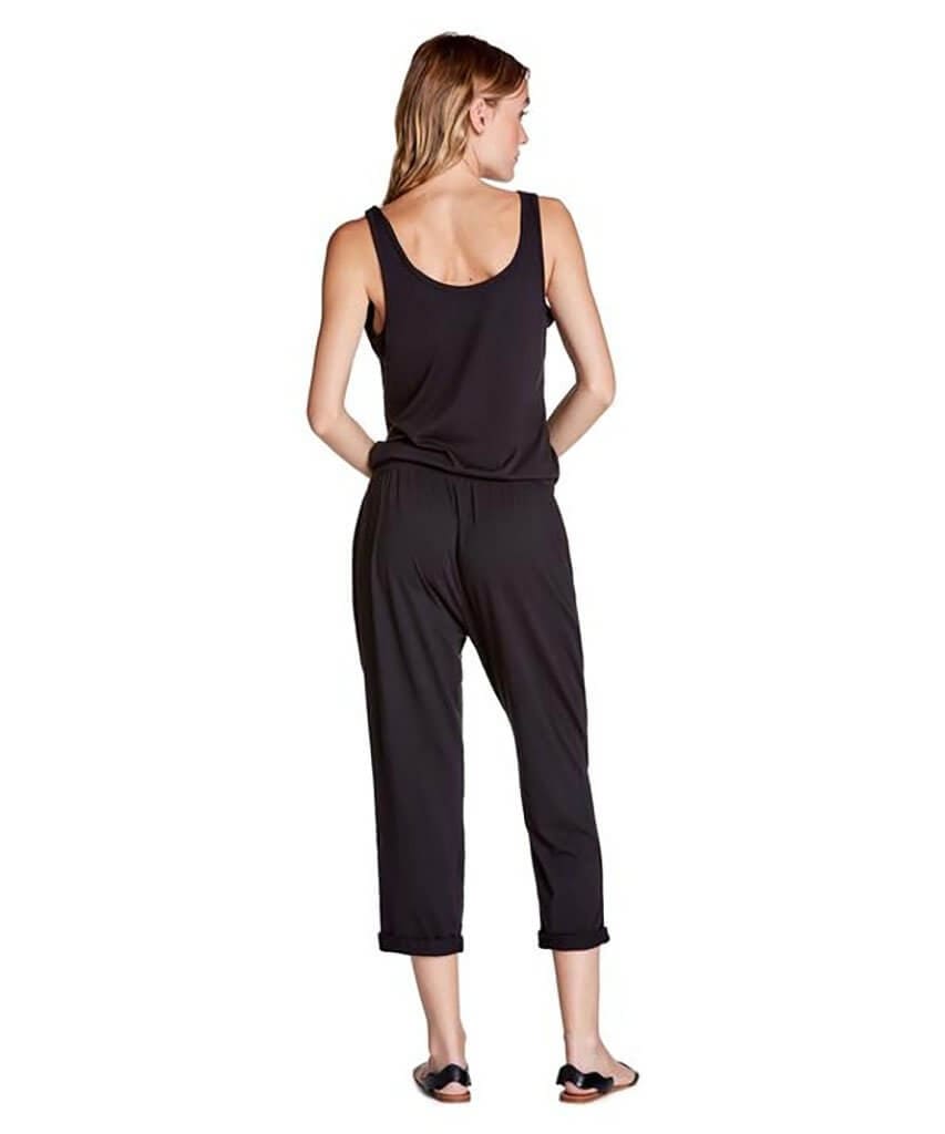 Black Pocket Tank Jumpsuit - miamidrugpossession