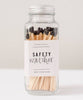 Black Safety Matches - Glass Jar - clearpathherbicide