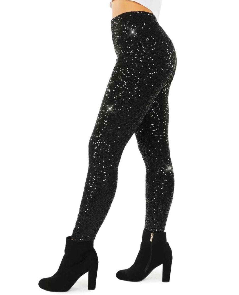 Black Sequin Leggings High Waisted - clearpathherbicide