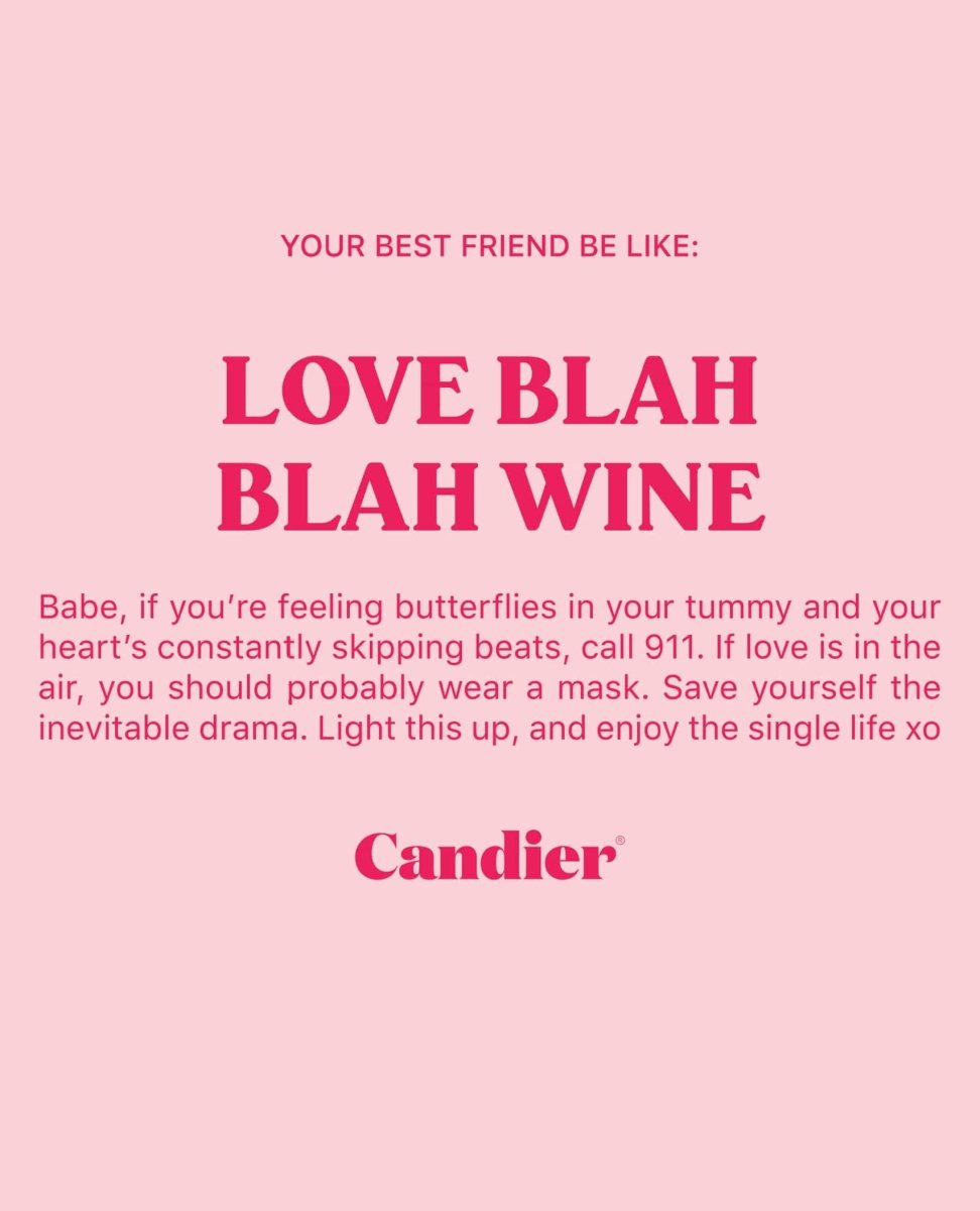 Blah Blah Love Candle - clearpathherbicide