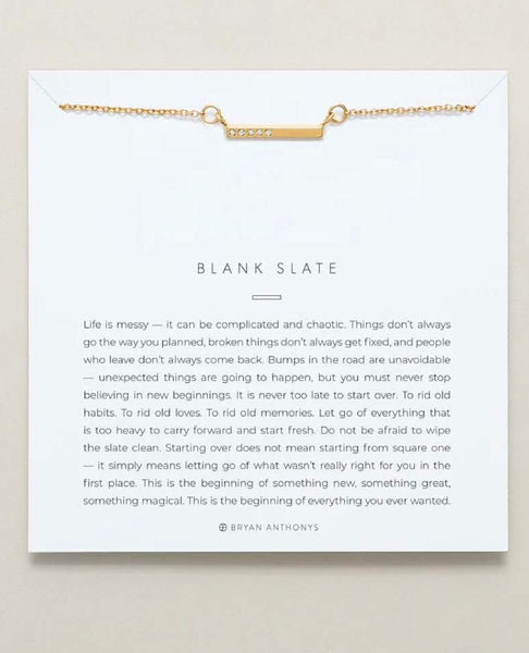 Blank Slate Necklace Gold - clearpathherbicide