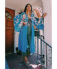 Blue Floral Georgia Robe - clearpathherbicide