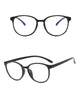 Blue Light Blocker Glasses Thin Black Circular Frame - miamidrugpossession