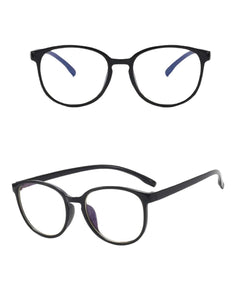 Blue Light Blocker Glasses Thin Black Circular Frame - clearpathherbicide