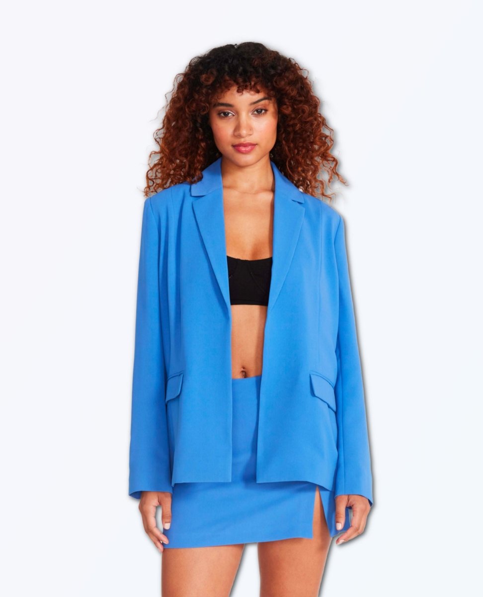 Blue Peyton Blazer - miamidrugpossession