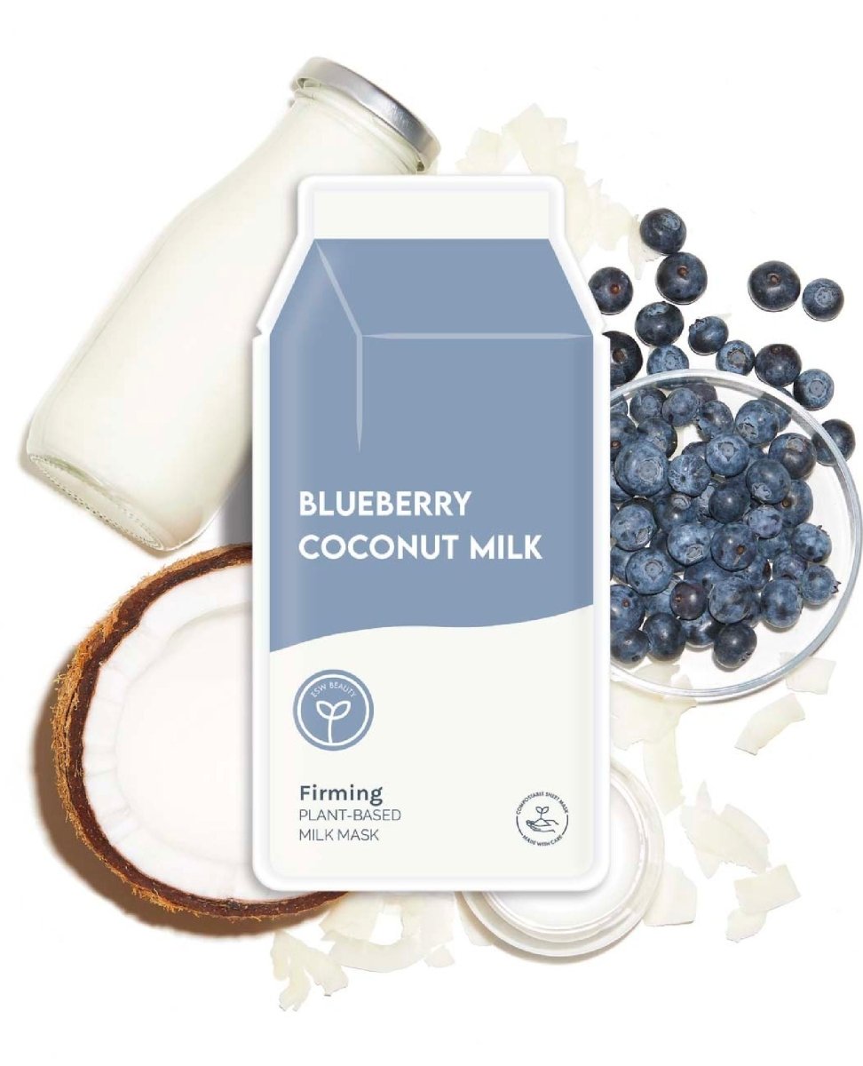 Blueberry Coconut Milk Firming Plant - Based Milk Sheet Mask - miamidrugpossession