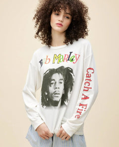 Bob Marley Catch A Fire Long Sleeve - clearpathherbicide