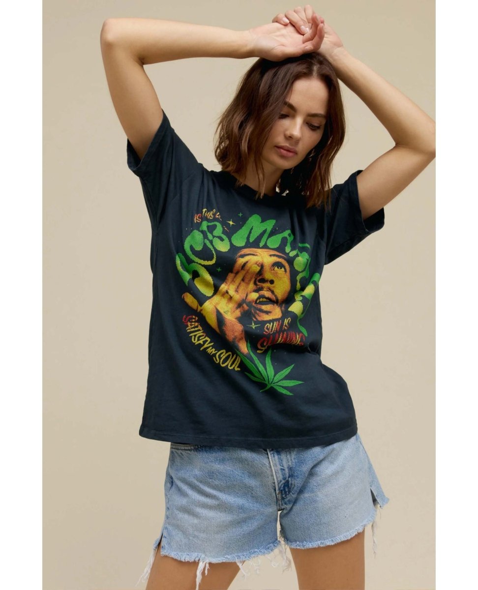 Bob Marley Is This Love Tee - PINK ARROWS