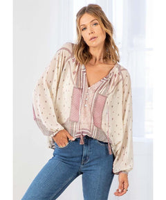 Boho Chiffon Blouse Wine Combo - clearpathherbicide