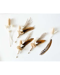 Boho Pampas Feather Pin - clearpathherbicide