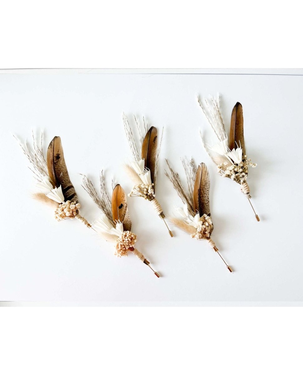 Boho Pampas Feather Pin - clearpathherbicide