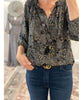 Boho Printed LS Blouse Black Combo - miamidrugpossession