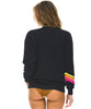 Bolt Neon Classic Sweatshirt Charcoal - PINK ARROWS