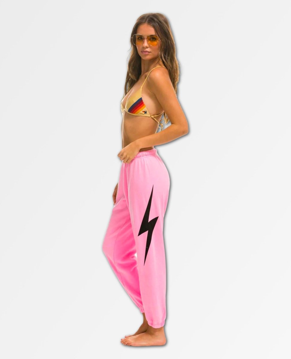 Bolt Sweat Pant Women Neon Pink - miamidrugpossession