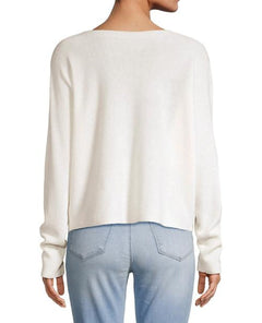 Boyfriend Cashmere Sweatshirt Milk - clearpathherbicide