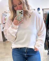 Boyfriend Cashmere Sweatshirt Milk - clearpathherbicide