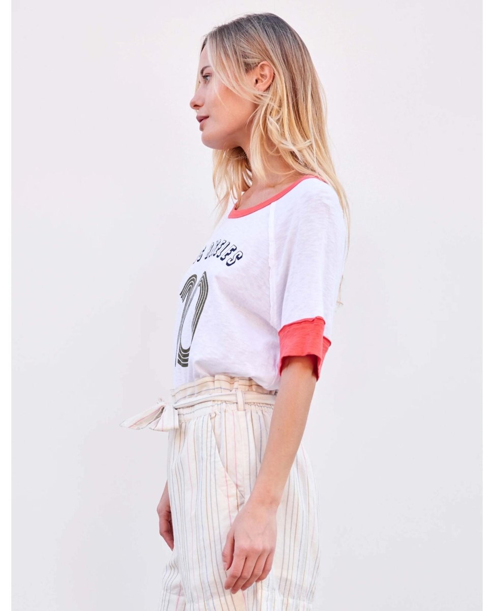 Boyfriend Los Angeles Tee White - miamidrugpossession