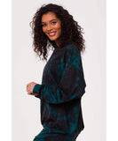 Boyfriend Sweatshirt Tie Dye Emerald - miamidrugpossession