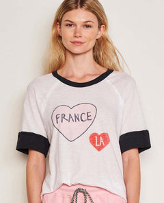 Boyfriend Tee France Optic White - clearpathherbicide