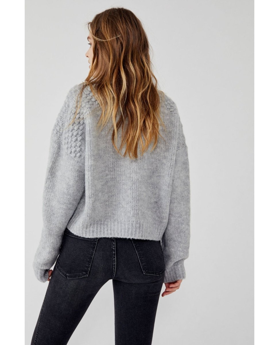 Bradley Pullover Sweater Light Grey Heather - miamidrugpossession