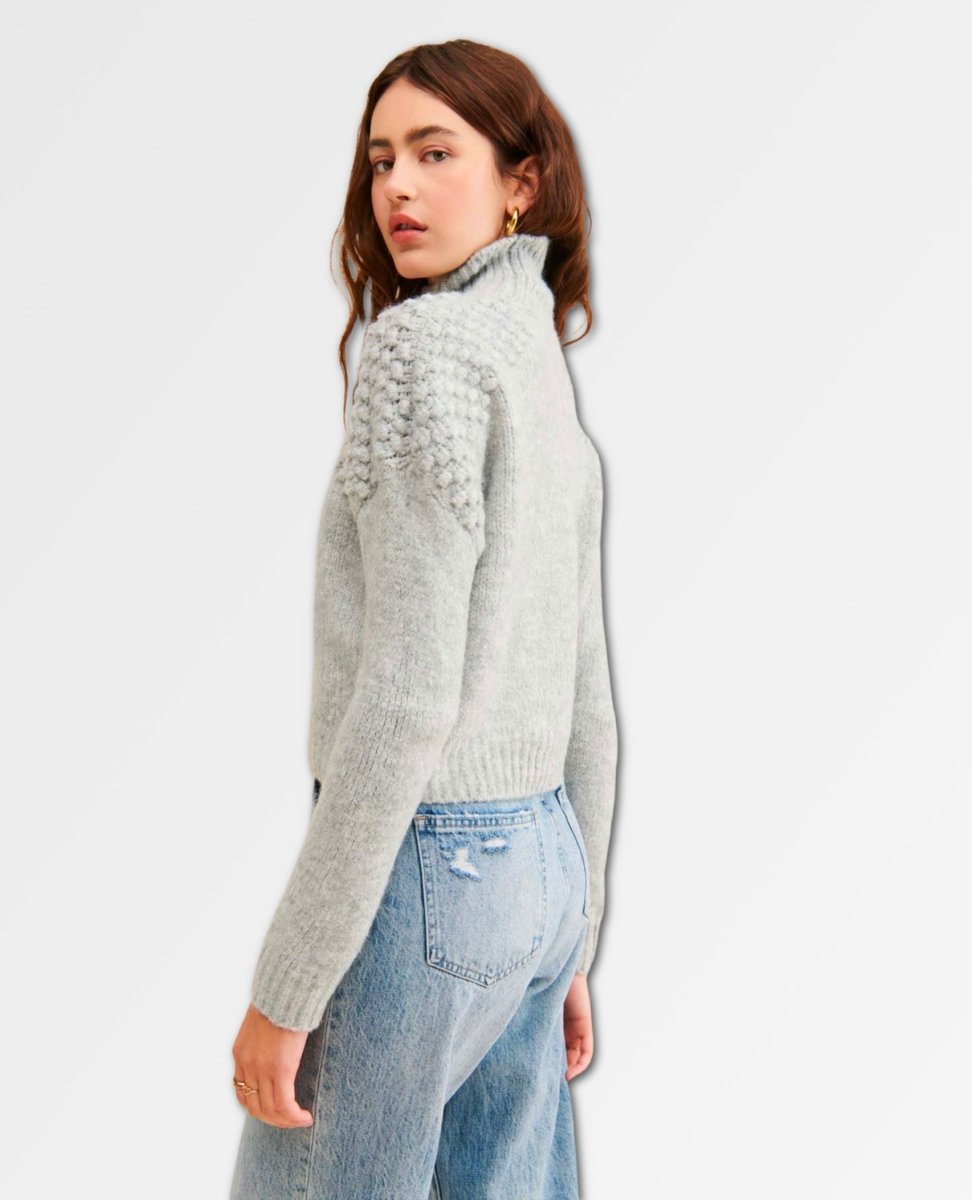 Bradley Pullover Sweater Light Grey Heather - miamidrugpossession