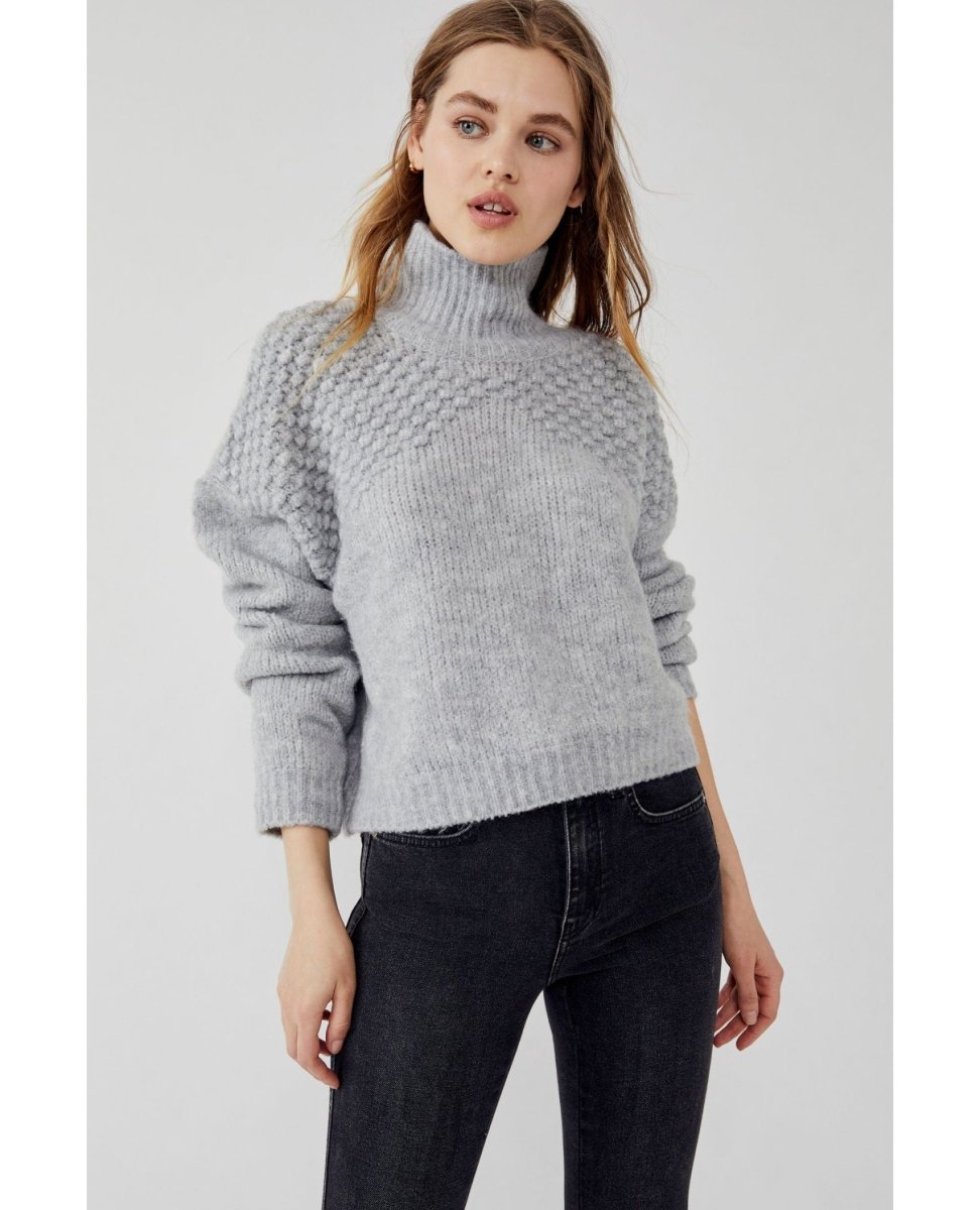 Bradley Pullover Sweater Light Grey Heather - miamidrugpossession