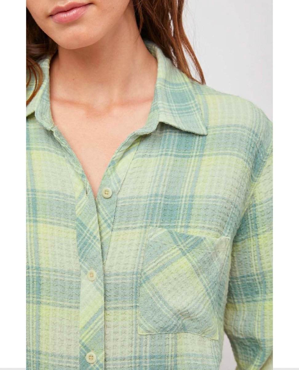 Brady Button Down Sage Lemon - clearpathherbicide