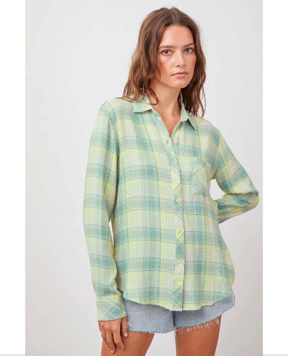 Brady Button Down Sage Lemon - clearpathherbicide