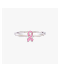 Breast Cancer Ring Silver - miamidrugpossession