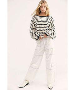 Breton Striped Pullover Black - clearpathherbicide