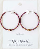 Bronzed Hoops Mauve Mocha - miamidrugpossession